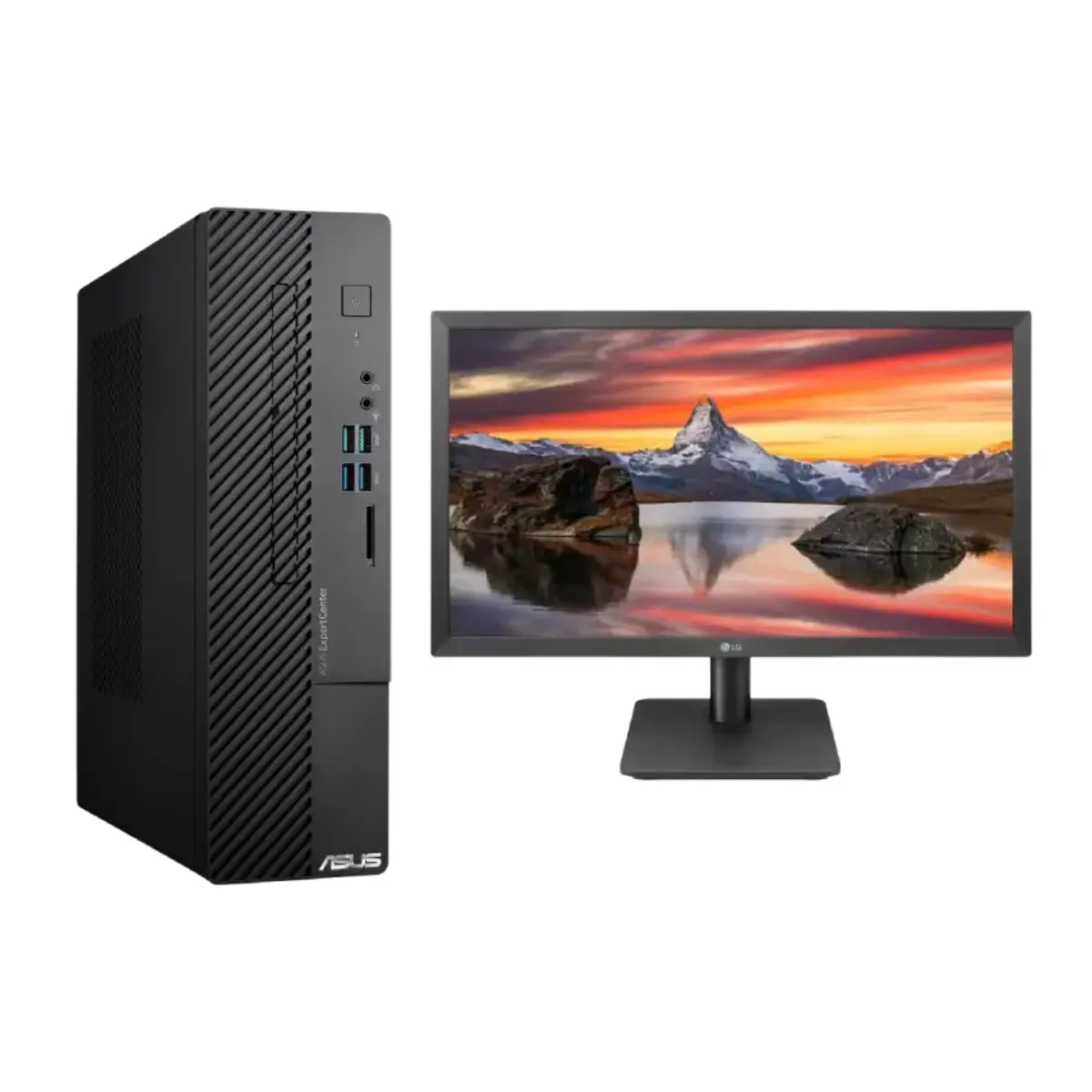 Asus Desktop + LG 22″ 22MP410 Monitor | i3 – 8GB – 1TB+256GB NVMe | 2 Years Warranty