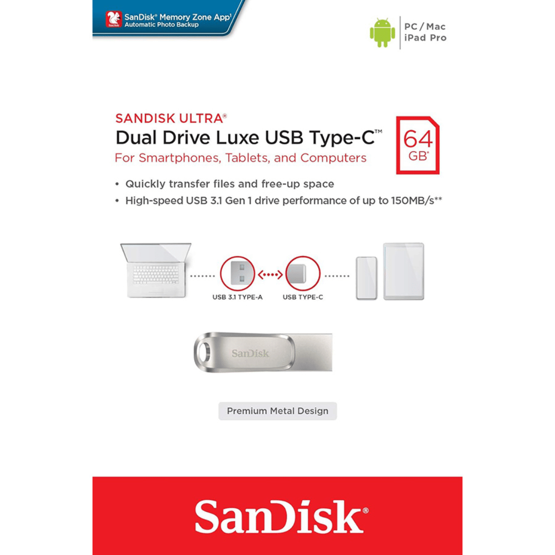 SanDisk Ultra Dual Drive Luxe USB Type-C