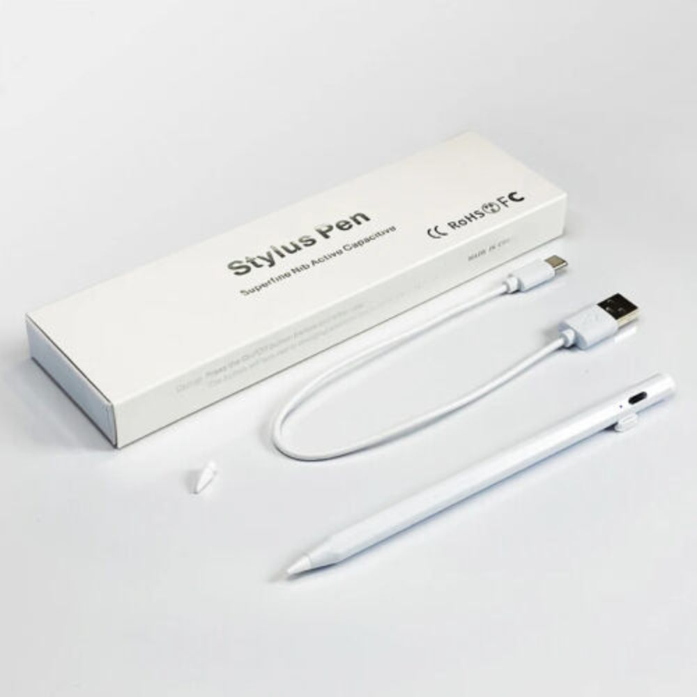 Stylus Pen Superfine Nib Active Capacitive – Silver | Model STY001