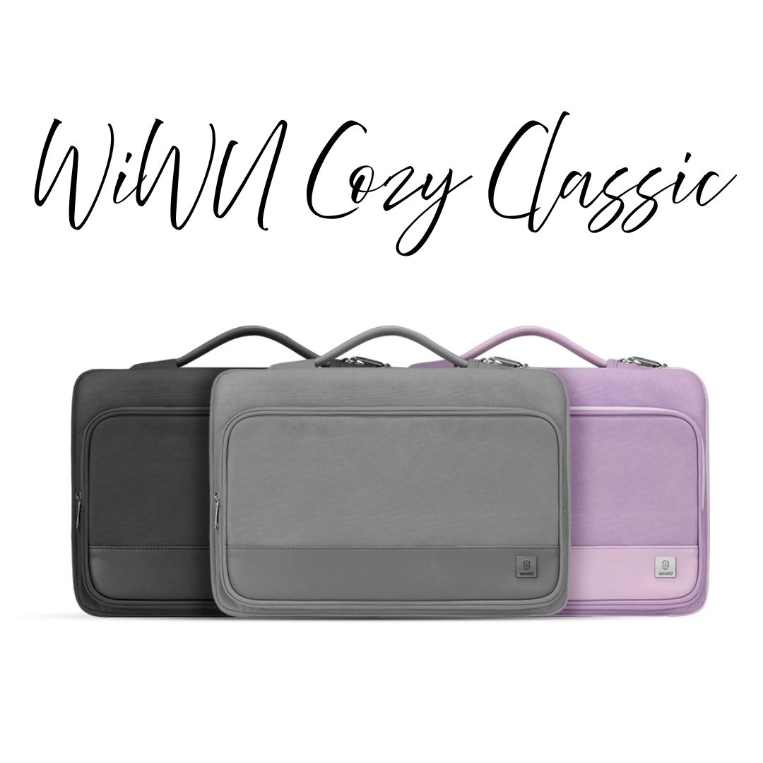 WiWU Cozy Classic Waterproof Polyester Laptop Sleeve Anti-drop Design