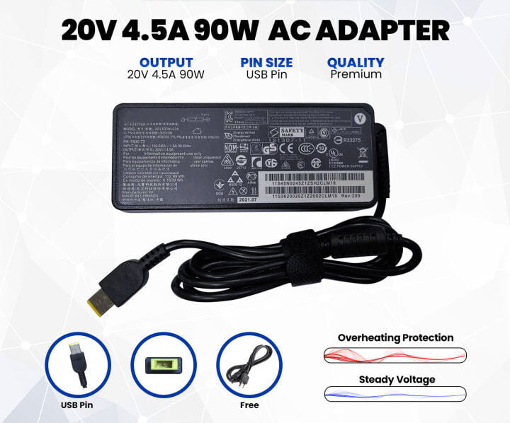 LENOVO 20V/4.5A USB PIN COPY
