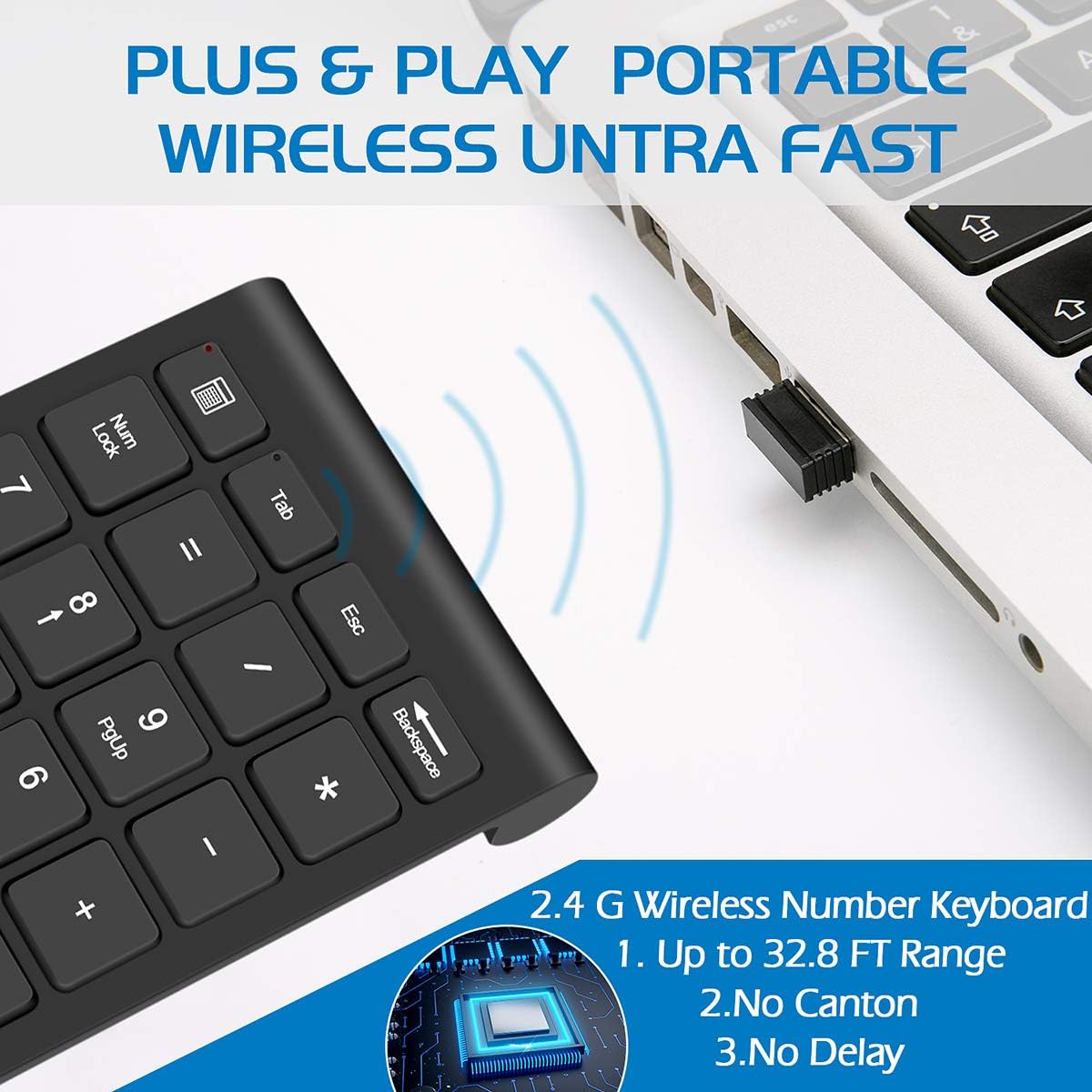 WIRELESS MINI NUMERIC KEYPAD