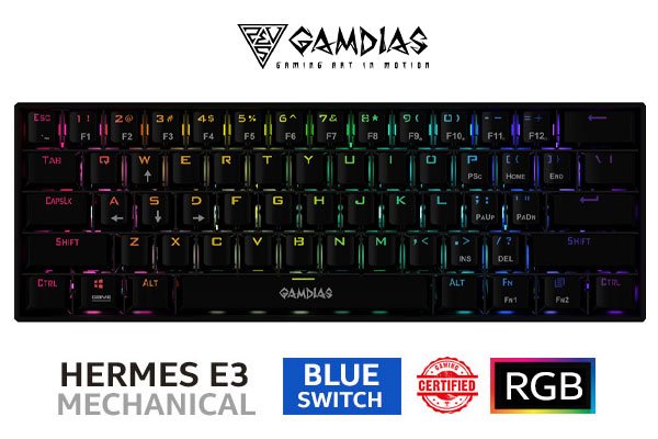 GAMDIAS Hermes E3 RGB Mechanical Gaming Keyboard