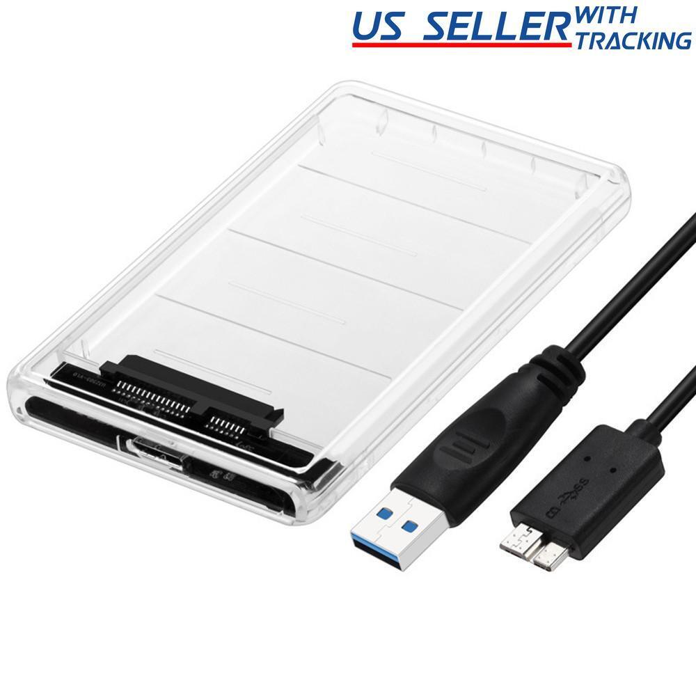 ENCLOSURE FOR HDD JMS578 ABS 2.5 USB 3.0 PLASTIC TRANSPARENT