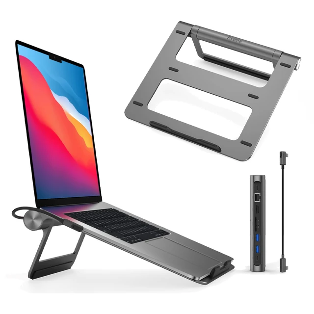 WiWU A821CH Laptop Stand With Docking Station