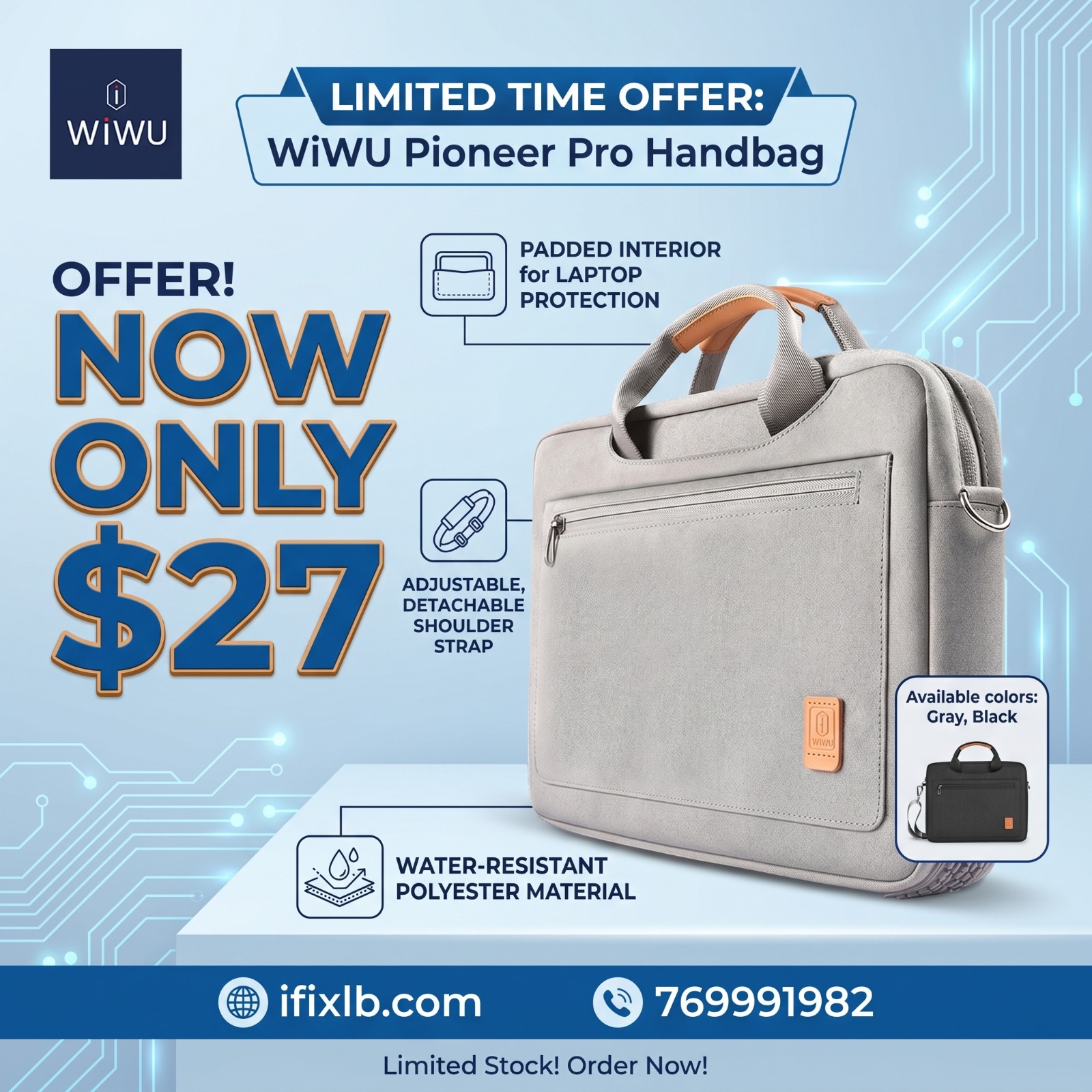 WiWU Pioneer Pro Handbag