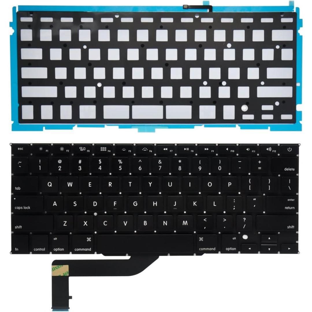 US Layout Keyboard Replacement for MacBook Pro 13″/15″ (Model A1398, Late 2011–2012)