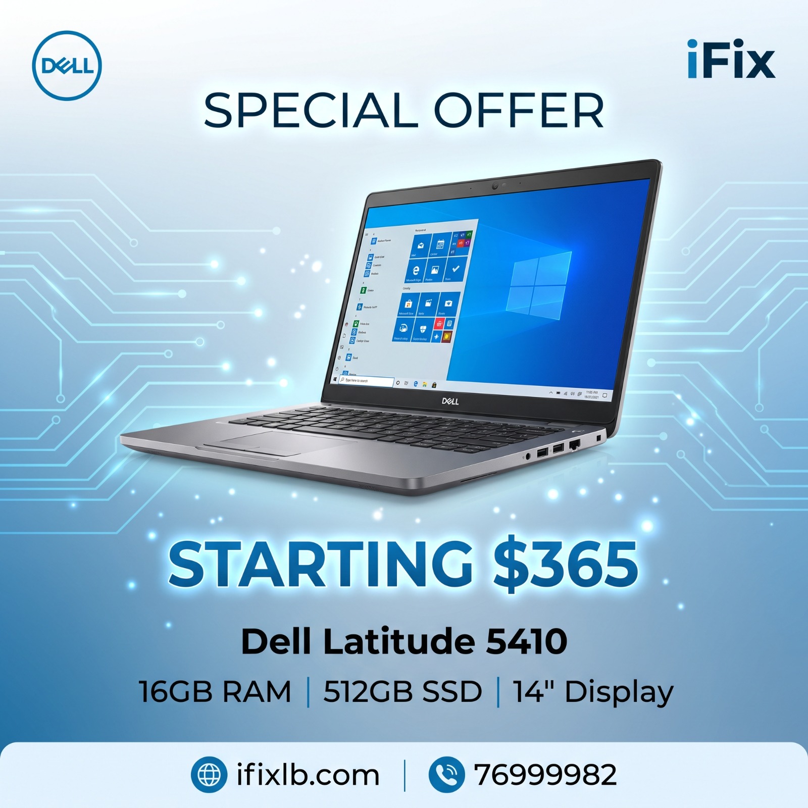Dell Latitude 5410 – Core i5-10th / 16GB / 512GB – 14" – Pre-Owned