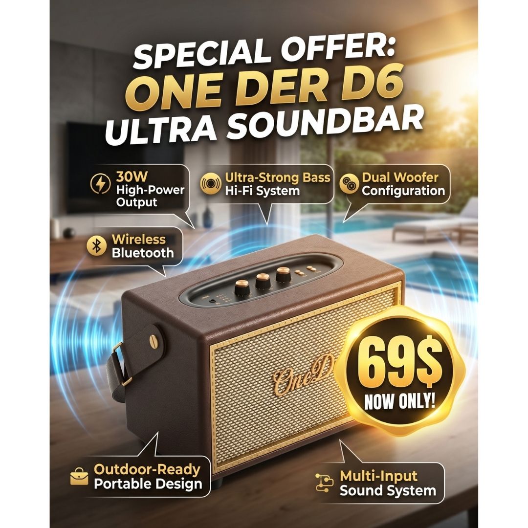 OneDer D6 Vintage Bluetooth Speaker