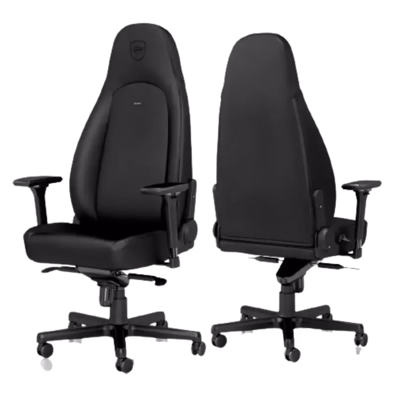Noblechairs ICON Gaming Chair Black High-Tech Vinyl | NBL-ICN-PU-BED | Tax Free