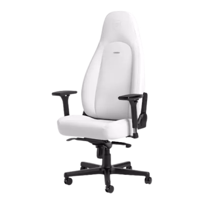 Noblechairs ICON Gaming Chair White High-Tech Vinyl | NBL-ICN-PU-WED | Tax Free