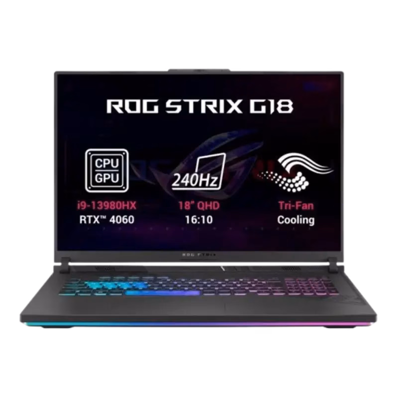 ASUS ROG Strix G18 | Core i9-13980HX – RTX 4060 – 16GB – 1TB NVMe – 18″ | 3 Years Warranty