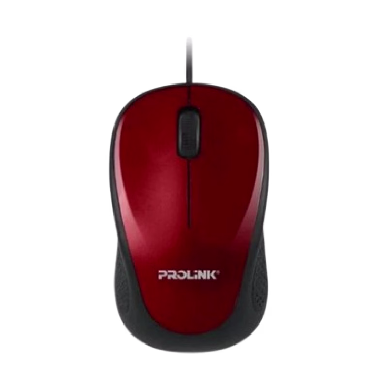 PROLiNK USB Optical Mouse – Red | PMO630U