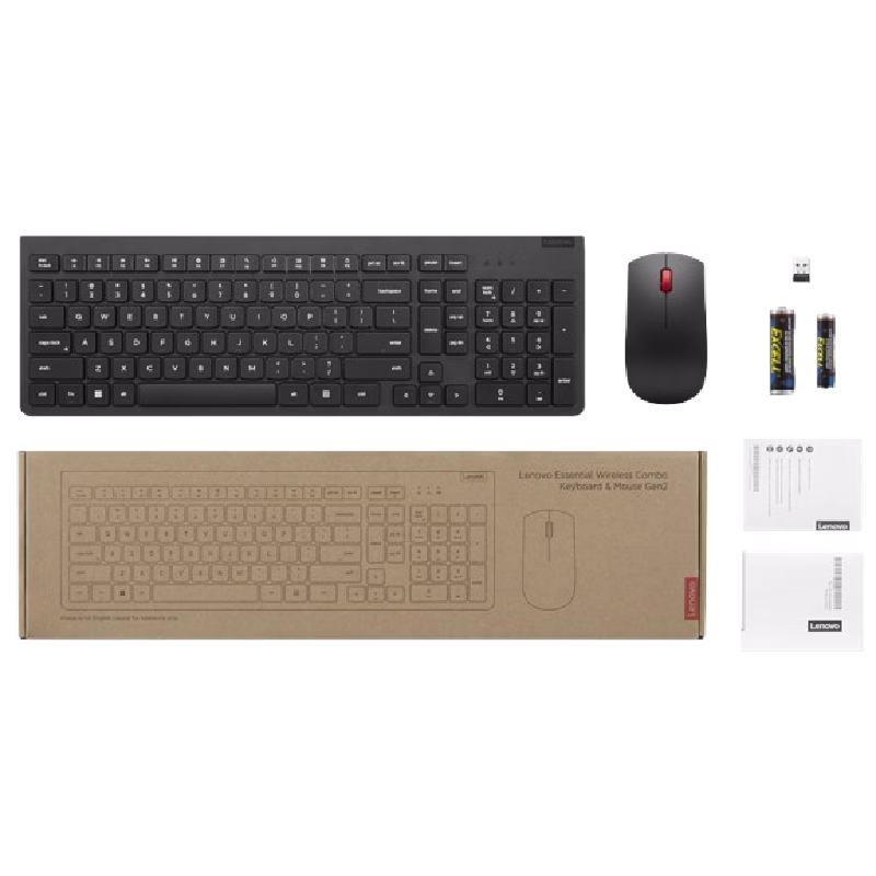 Lenovo Essential Wireless Combo Keyboard & Mouse Gen2 | 4X31N50748