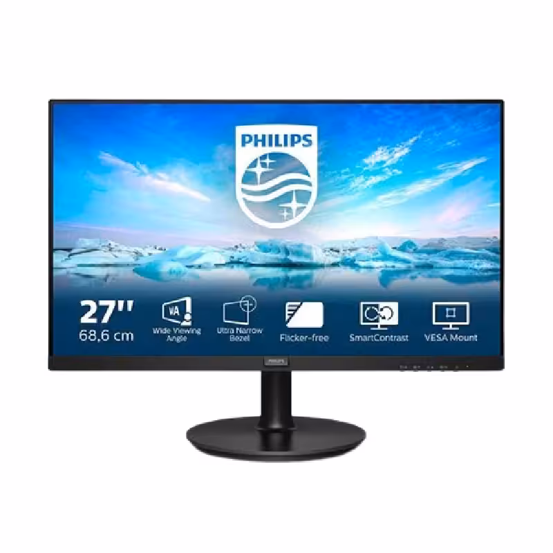 Philips 27″ Full HD LCD Monitor – 75Hz – Ultra-Wide View – Adaptive Sync | 271V8LA/71