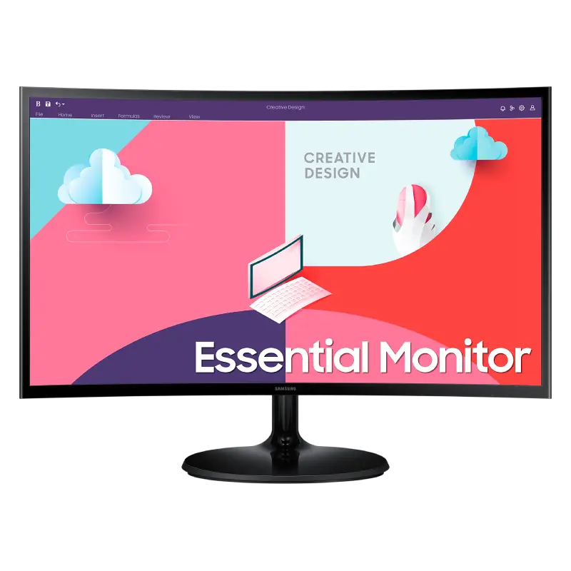 Samsung Essential 24″ 75Hz Curved Monitor | LS24C360EAMXZN | 3 Years Warranty
