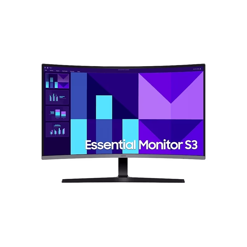 Samsung 32″ 100Hz Essential S3 Curved Monitor | LS32D392GAMXUE | 3 Years Warranty