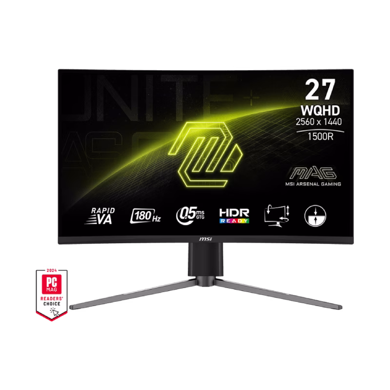 MSI MAG 27CQ6PF 27″ 2K 180Hz Curved Gaming Monitor | 3 years warranty