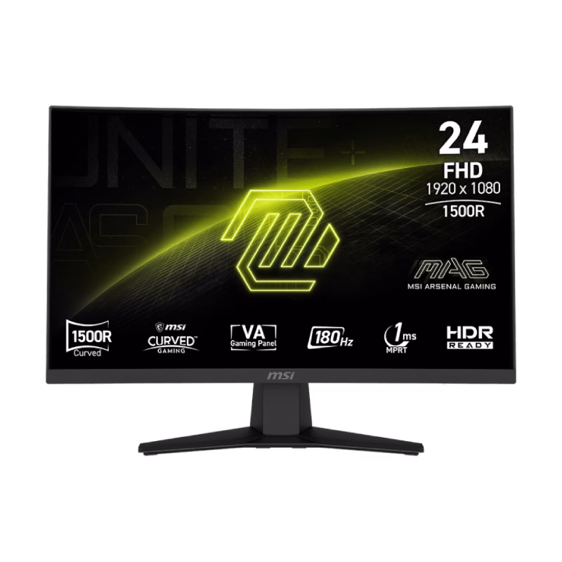 MSI MAG 244C 24″ FHD 180Hz Curved Gaming Monitor