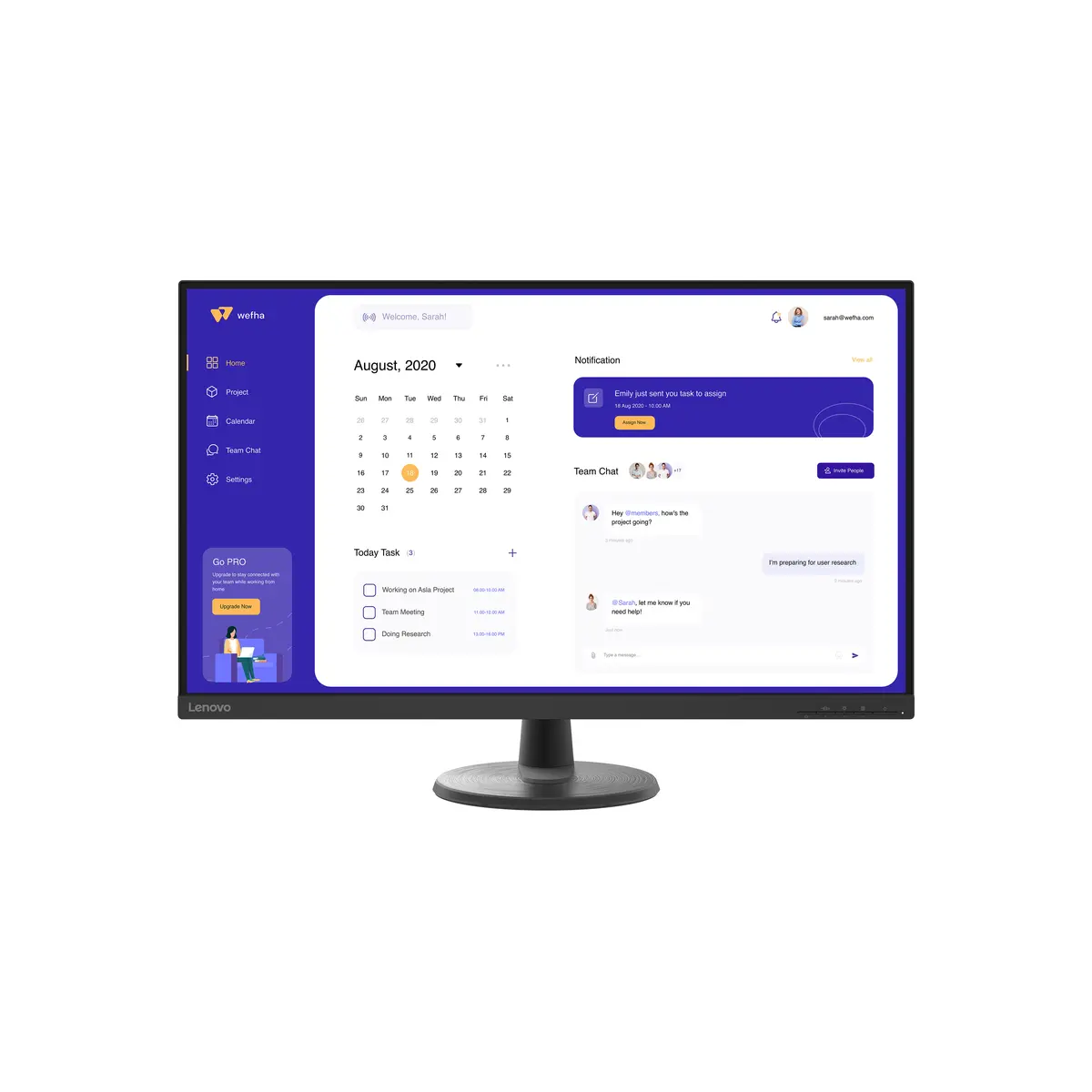 Lenovo Monitor 32″ C32U-40 | 63DAGAT2EU