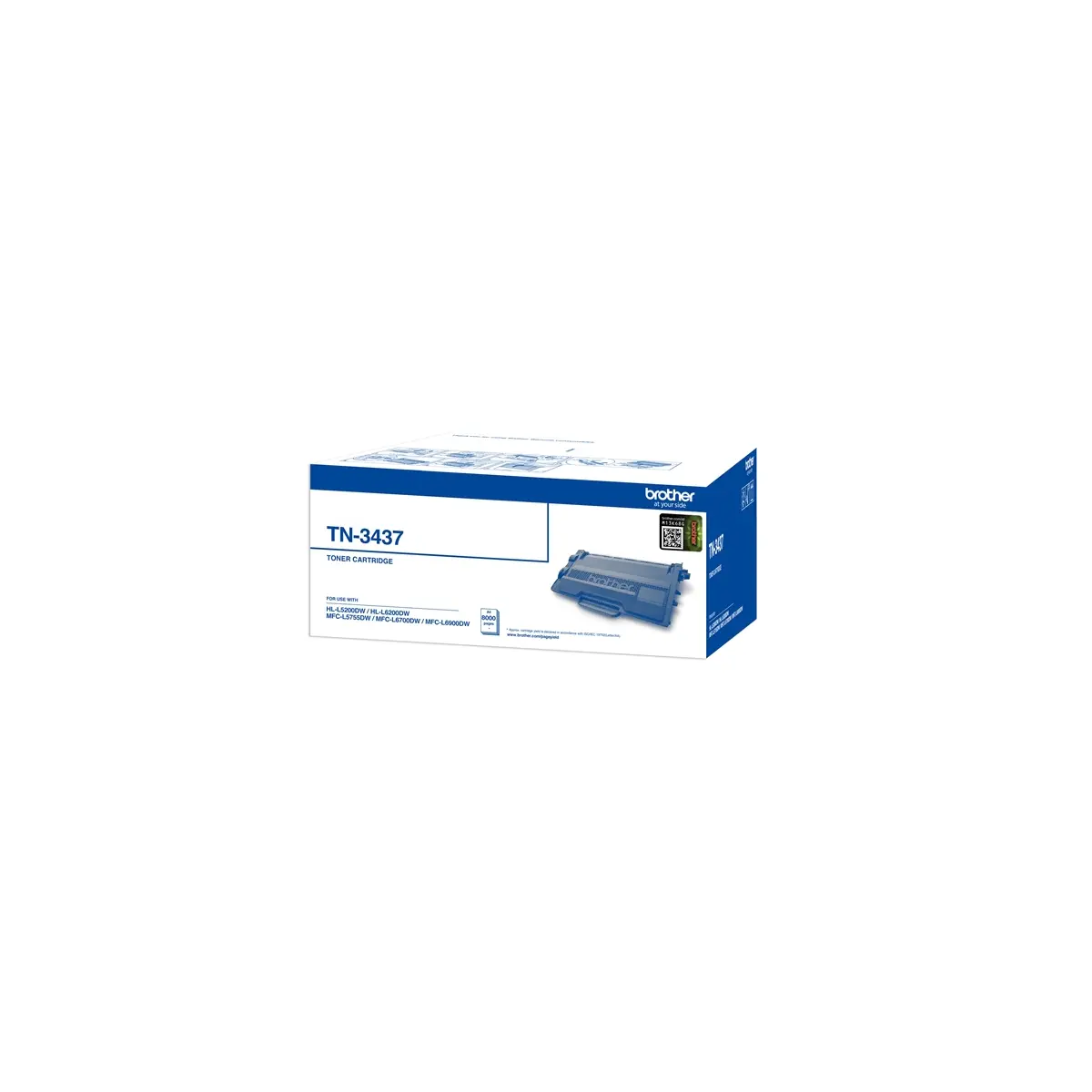 BROTHER – Tn-3437 High Capacity Toner Cartridge 8000 Pages