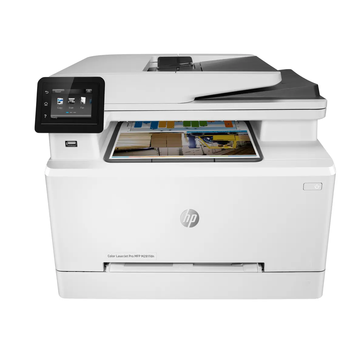HP 4 in 1 T6B81A Color LJ Pro MFP M281fdn 4in1, Print, scan, copy, Speed 21ppm Black/Color,