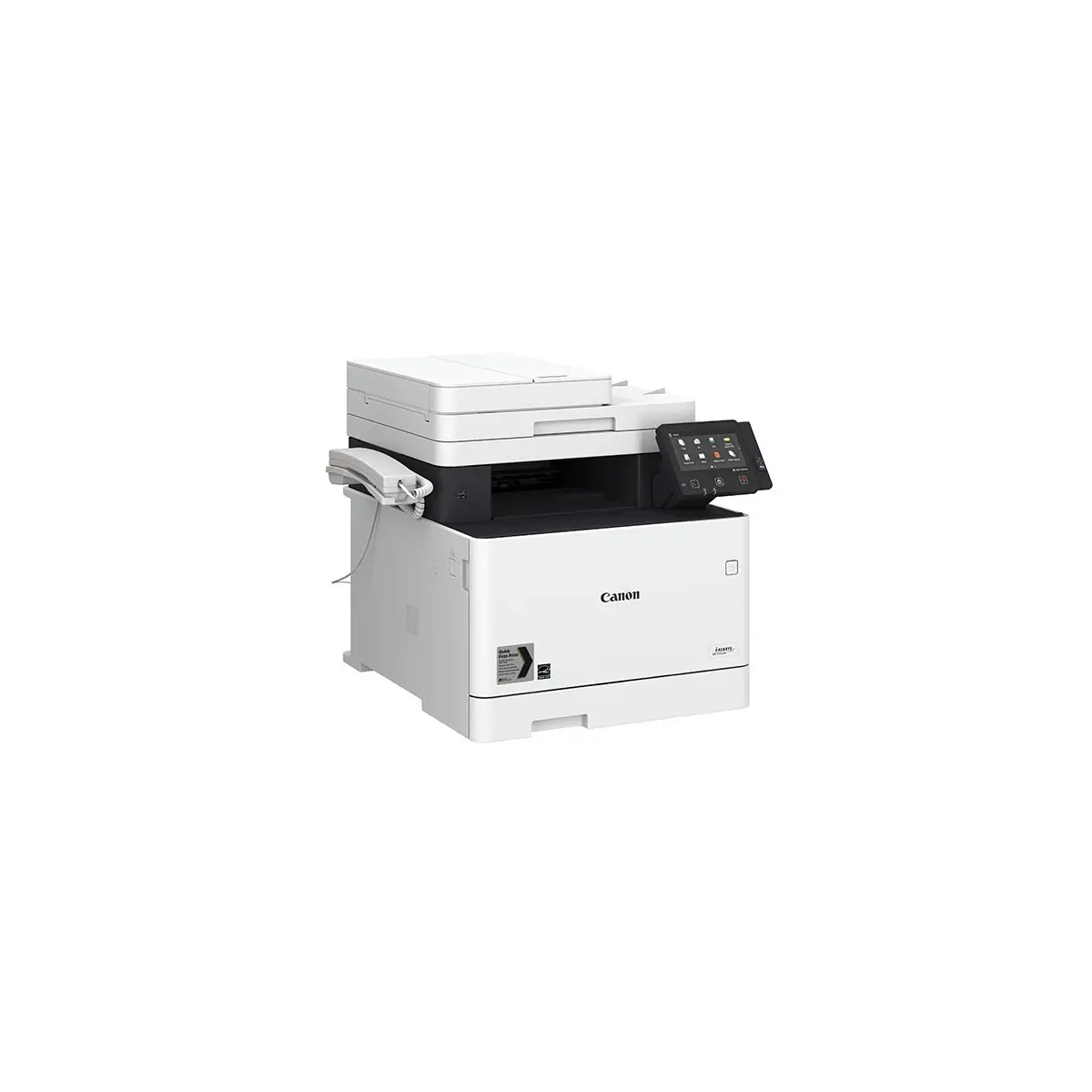 Canon Laser – 4 in 1 MF734Cdw Print/Copy/Scan/ FAX, + Hand Set, 27 PPM mono/color,12.7 cm LCD Colour Touch Screen, 1200 X 1200 print Quality Automatic duplex printing, duplex AD...