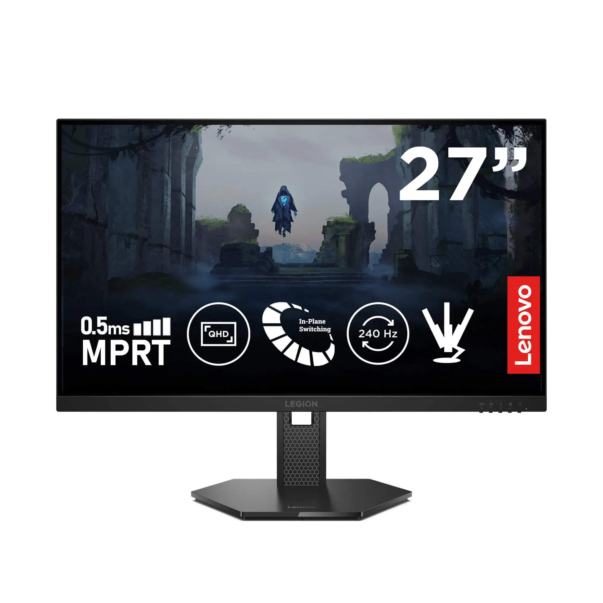 Lenovo Legion 27Q-10 27″ 2K 240Hz Gaming Monitor | 68C6GAC4EU