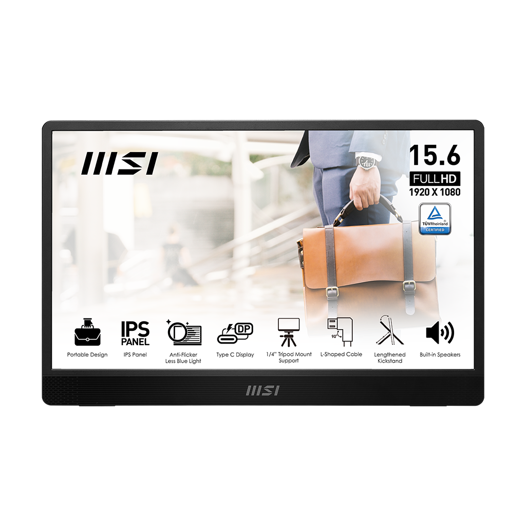 MSI Pro MP161 E2 15.6″ 60Hz Portable Monitor | Tax Included