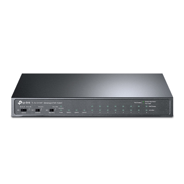 TP-Link 8-Port 10/100Mbps Desktop Switch with 8-Port PoE+ | TL-SL1311MP
