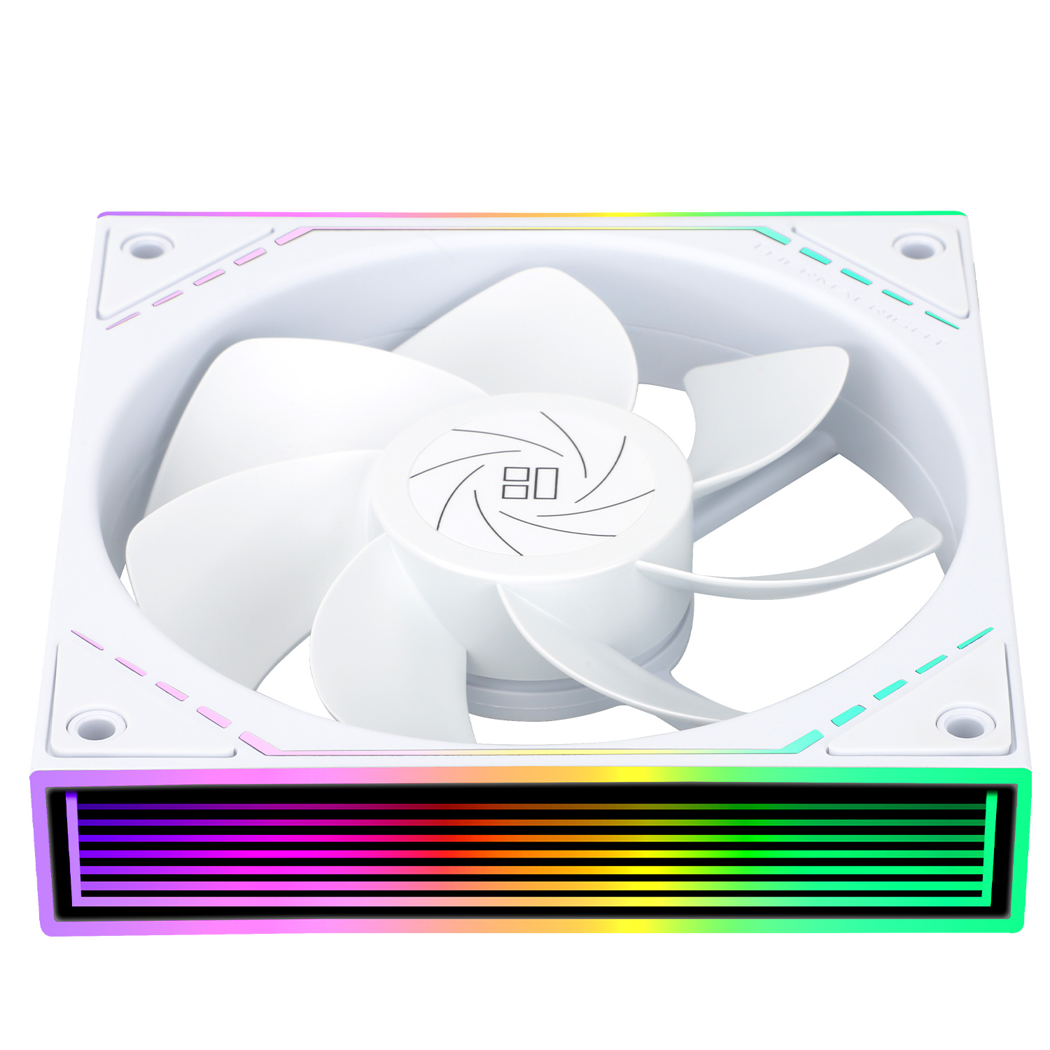 Thermalright TL-M12RW 120mm Reverse ARGB Case Fan infinity Mirror Design White