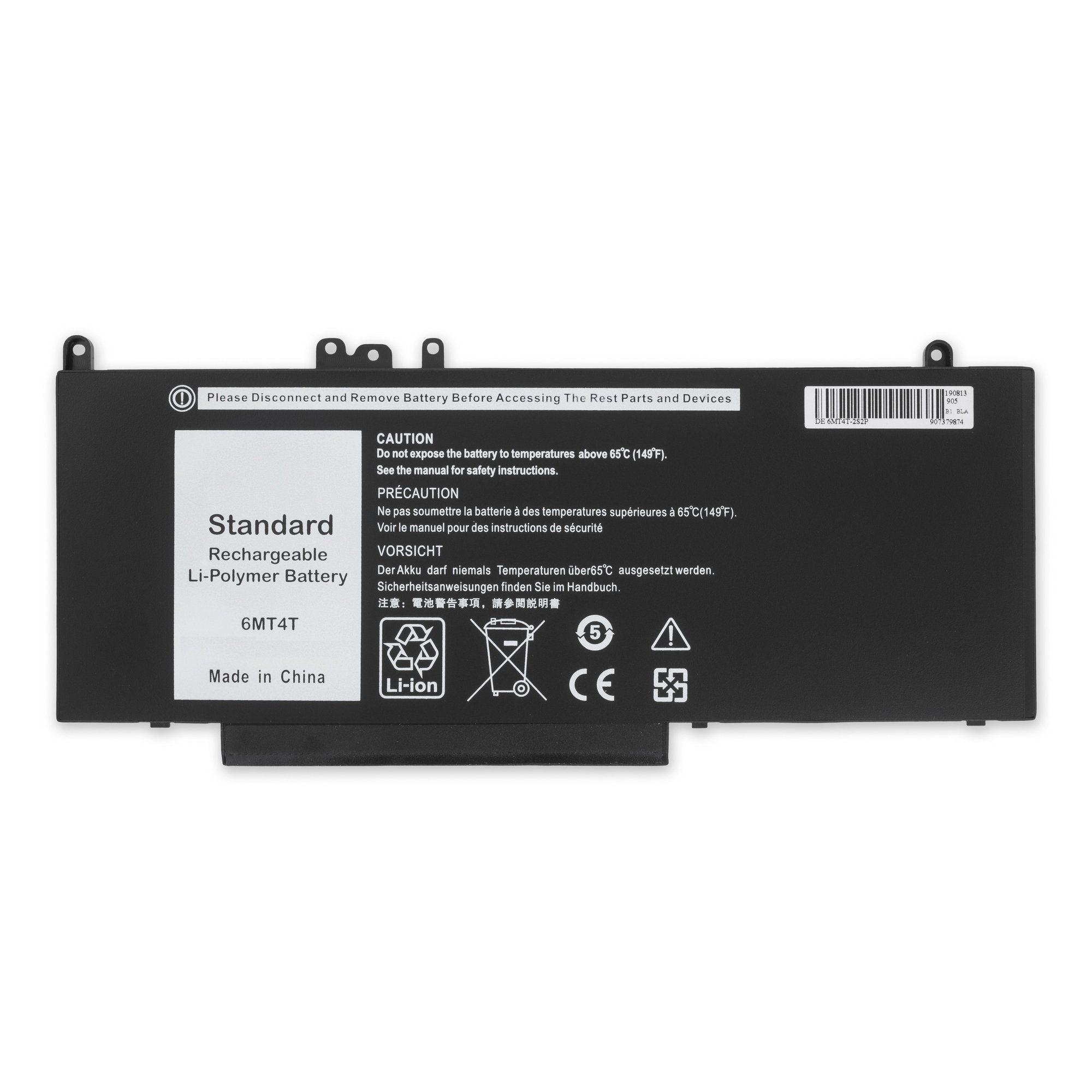 BATTERY DELL 6MT4T